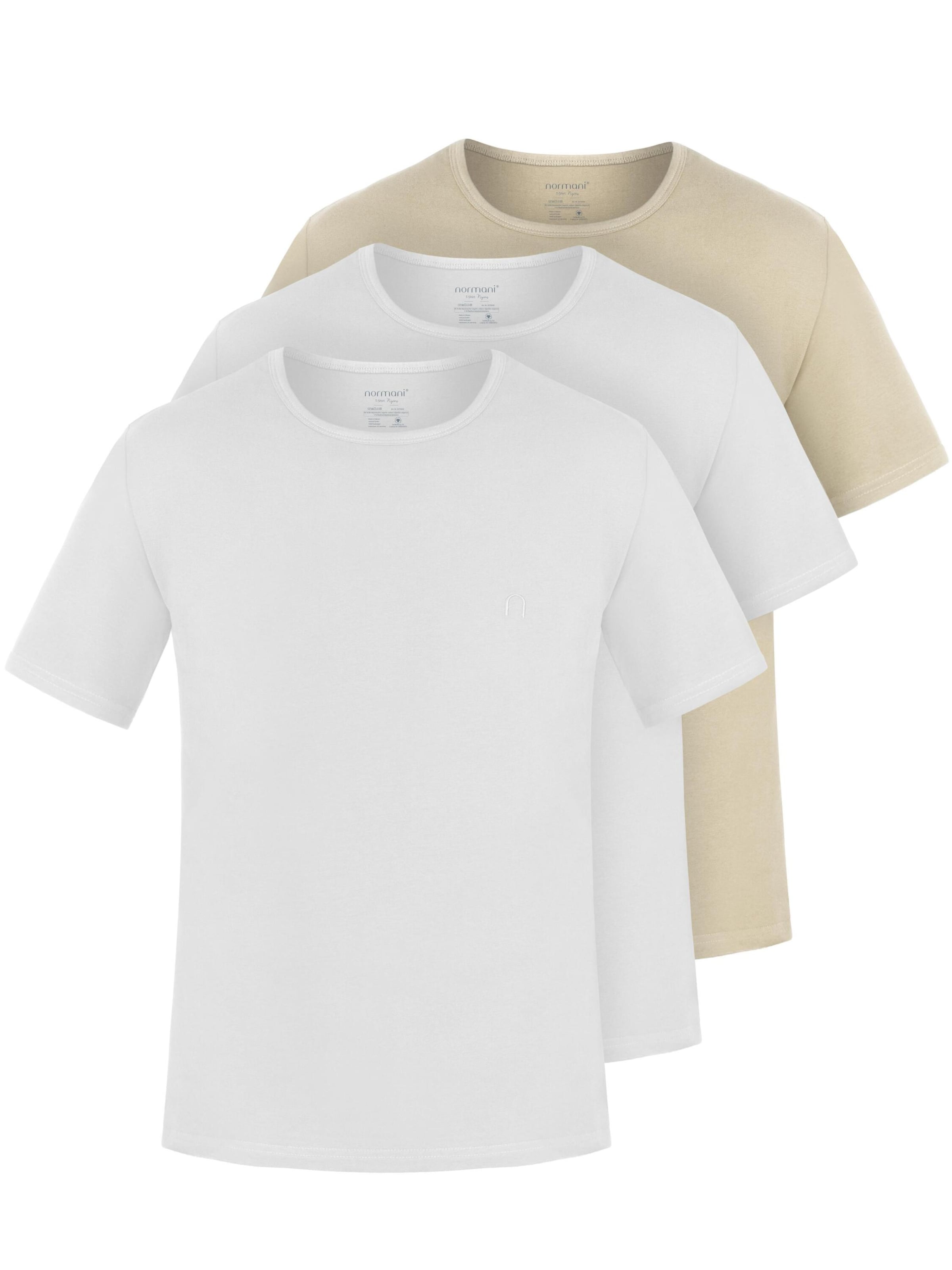 normani T-Shirt 'Nyons' in Beige: Vorderseite