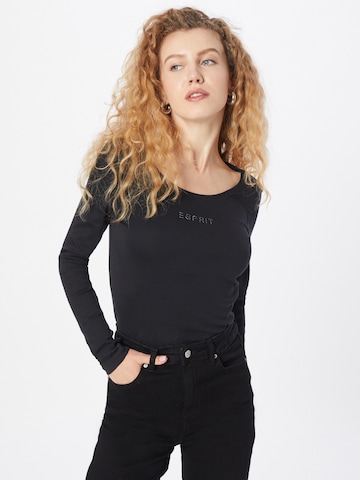 ESPRIT Shirt in Zwart: voorkant