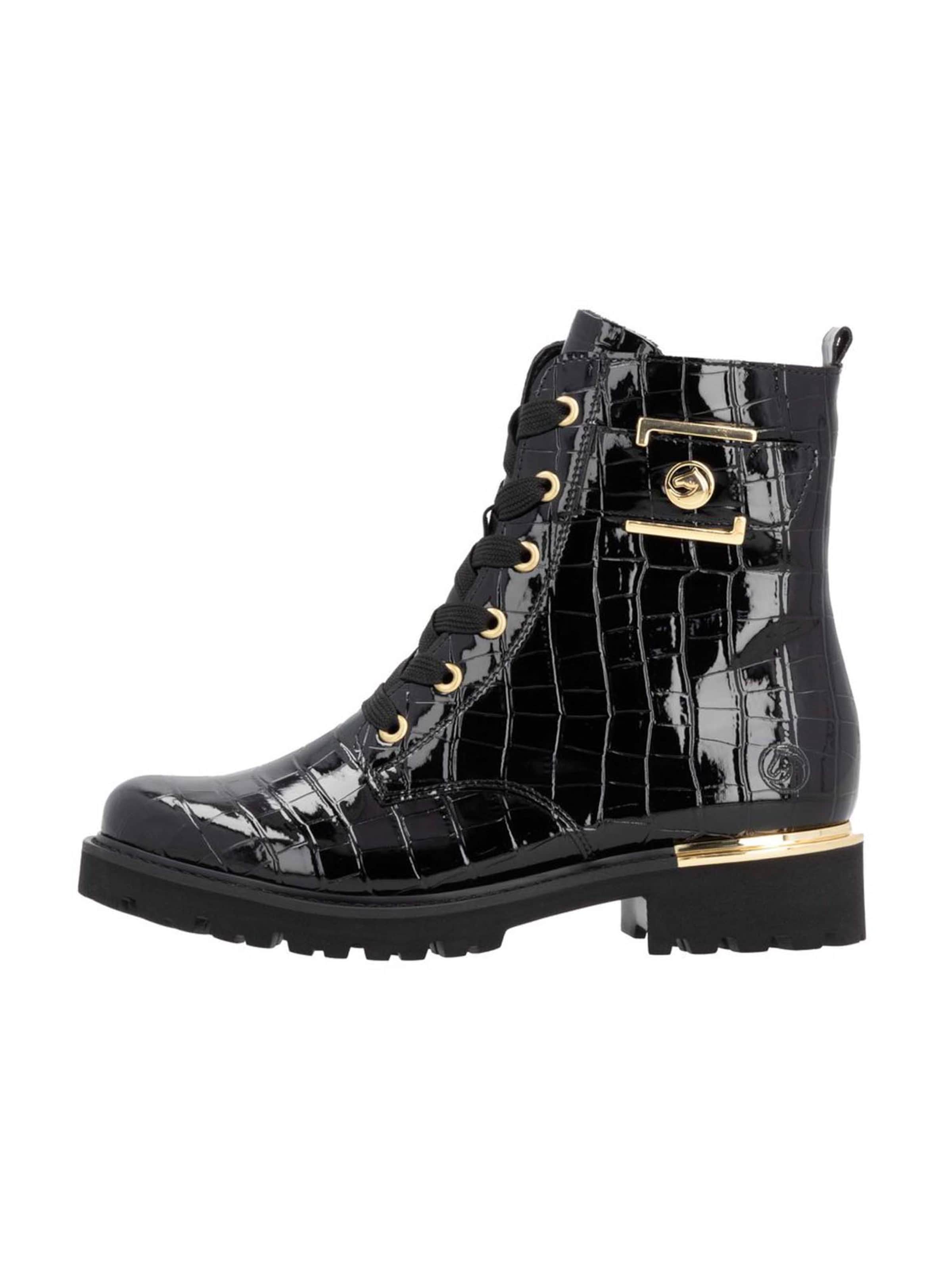 REMONTE Snørestøvletter i sort