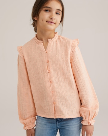 Chemisier WE Fashion en rose : devant