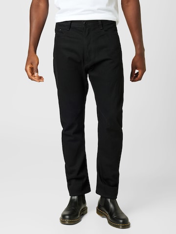 Regular Jean G-Star RAW en noir : devant