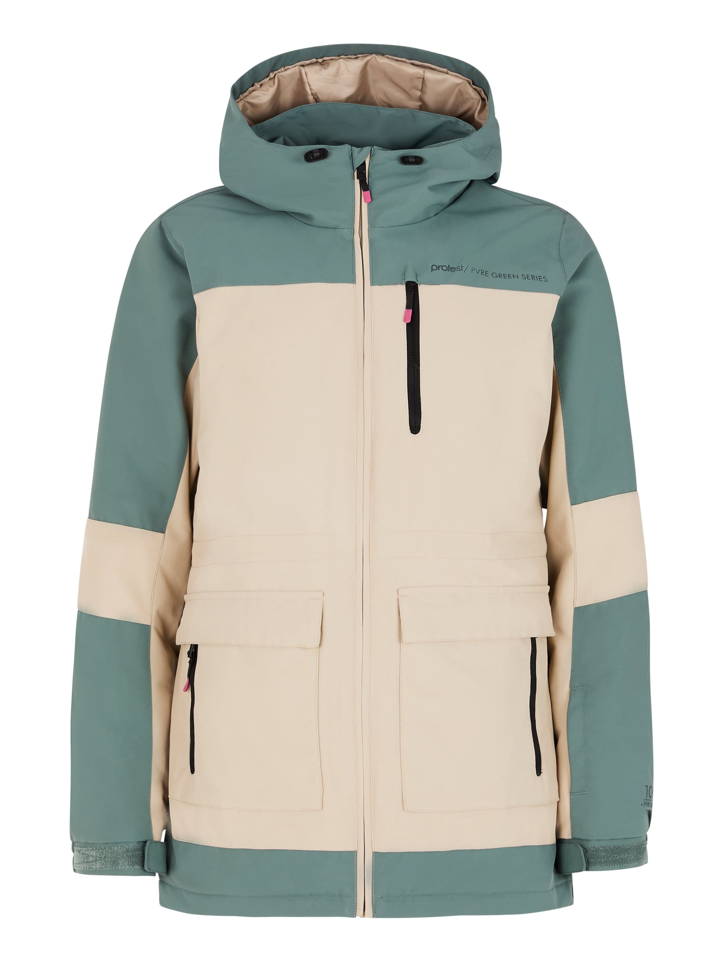 PROTEST Sportjacke 'PRTBACKUP' in Grün: Vorderseite