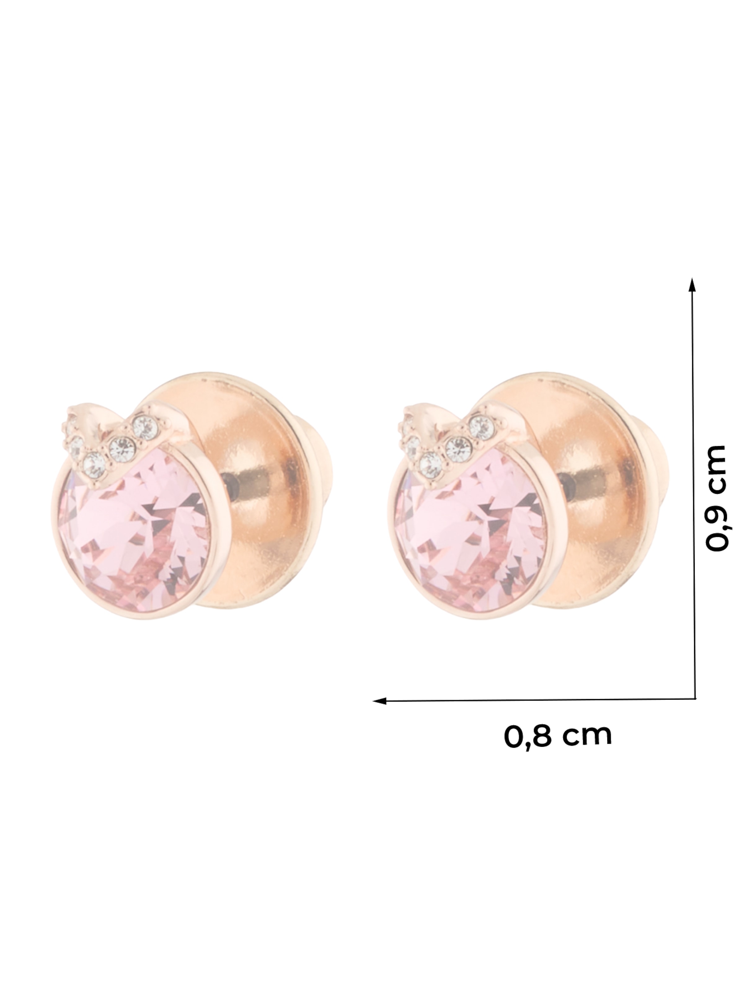Cercei de la Swarovski pe auriu