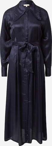 Robe-chemise 'FABIOLA' Bizance Paris en bleu : devant