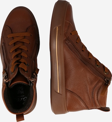 ARA High-Top Sneakers 'Courtyard' in Brown