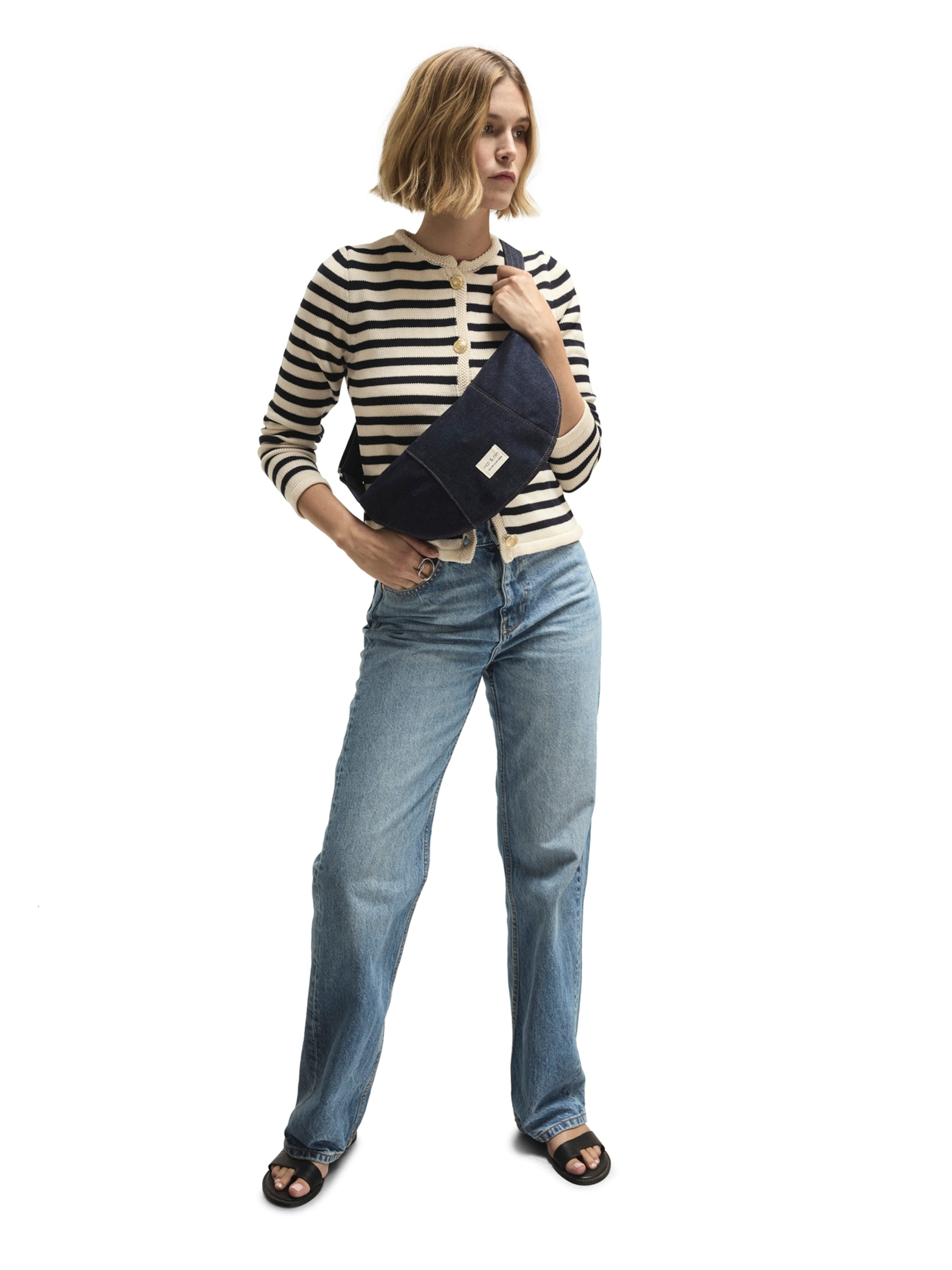 Nat&Nin Τσαντάκι μέσης ' LUCE DENIM ' σε μπλε