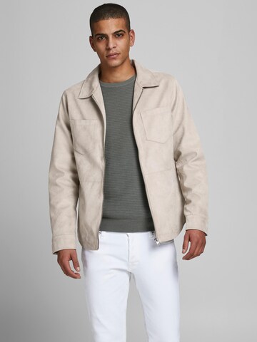 Veste mi-saison 'Cooper' JACK & JONES en beige : devant