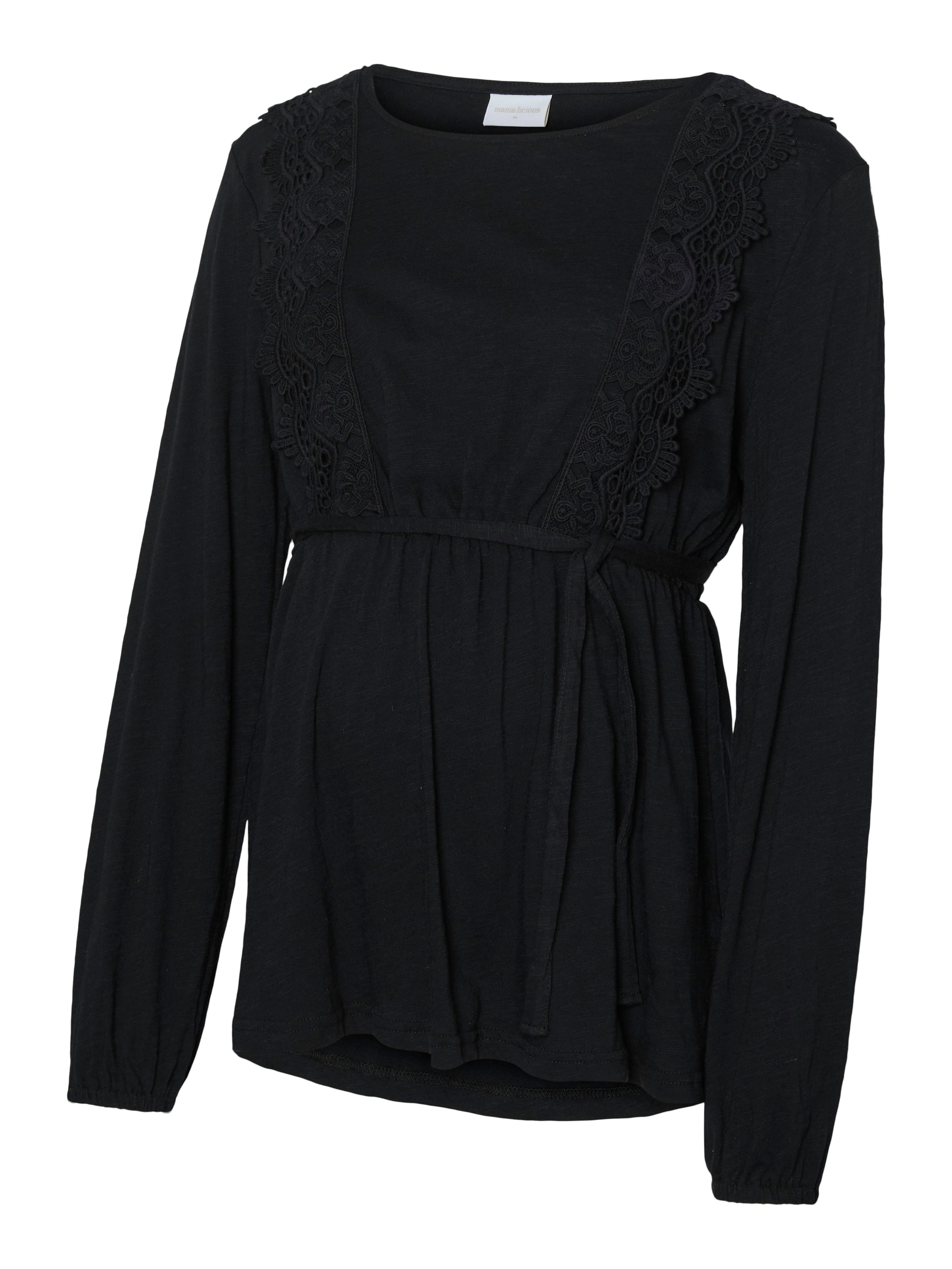 MAMALICIOUS Blouse in Black: front