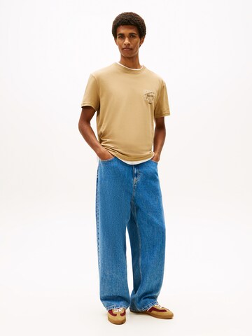 Tommy Jeans Tričko – béžová