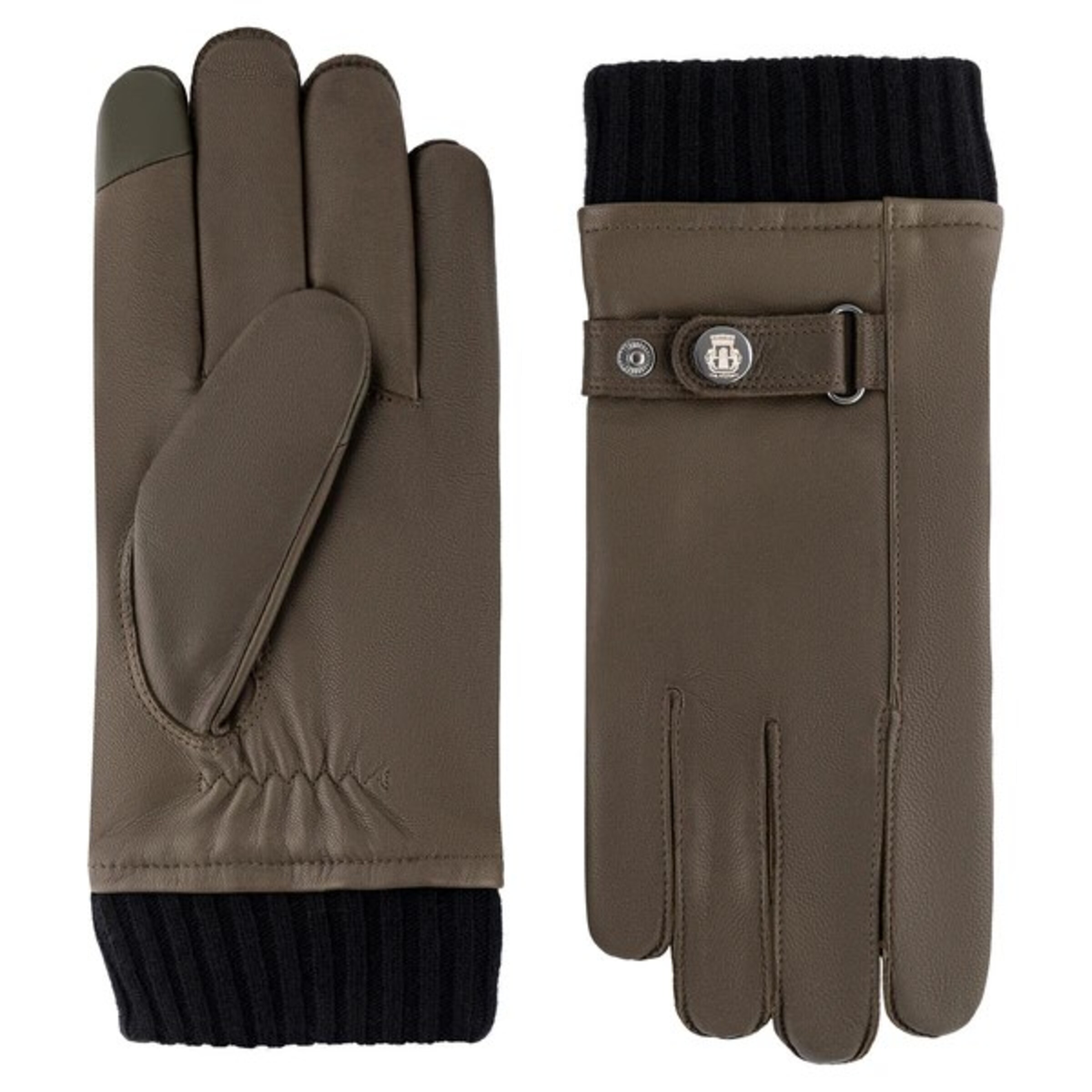 Roeckl Lederhandschuhe 'DAHLEN TOUCH' in Grün: Vorderseite