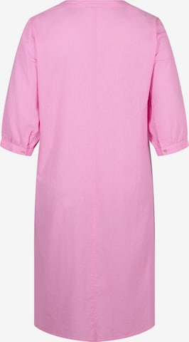 Zizzi Sukienka koszulowa 'VFLEX' w kolorze różowy