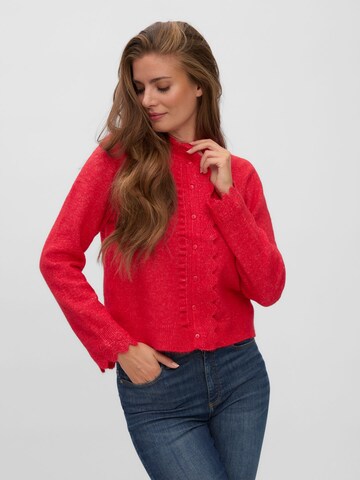 VERO MODA Cardigan 'AWNanna' i rød: forside