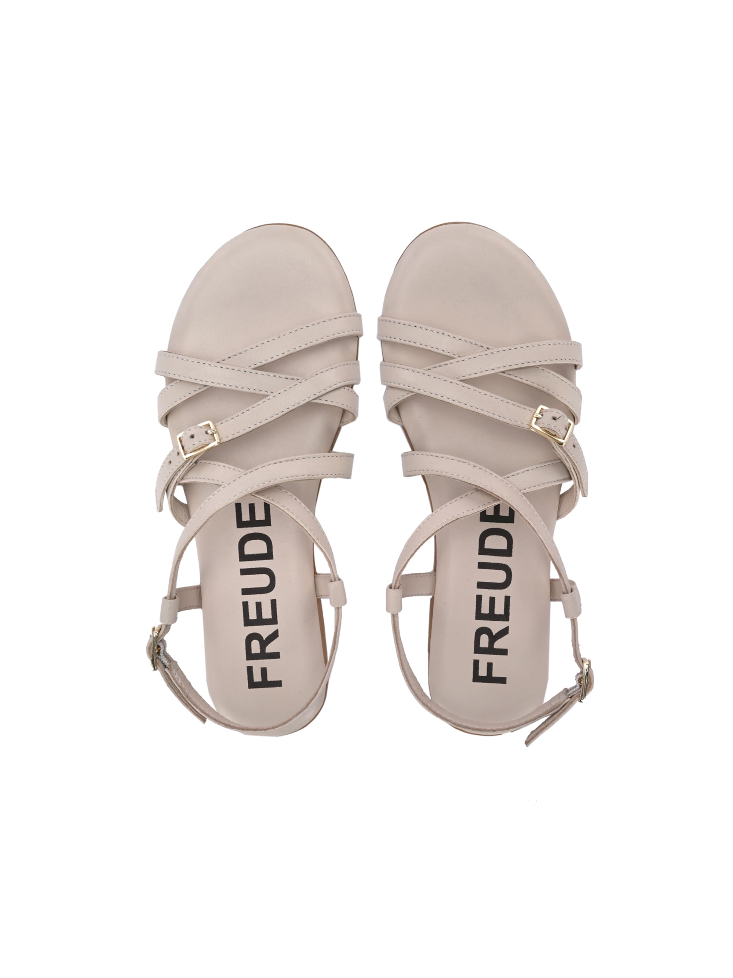 FREUDE Sandalen met riem 'Antares' in Beige