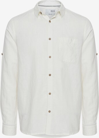 !Solid Button Up Shirt in White: front