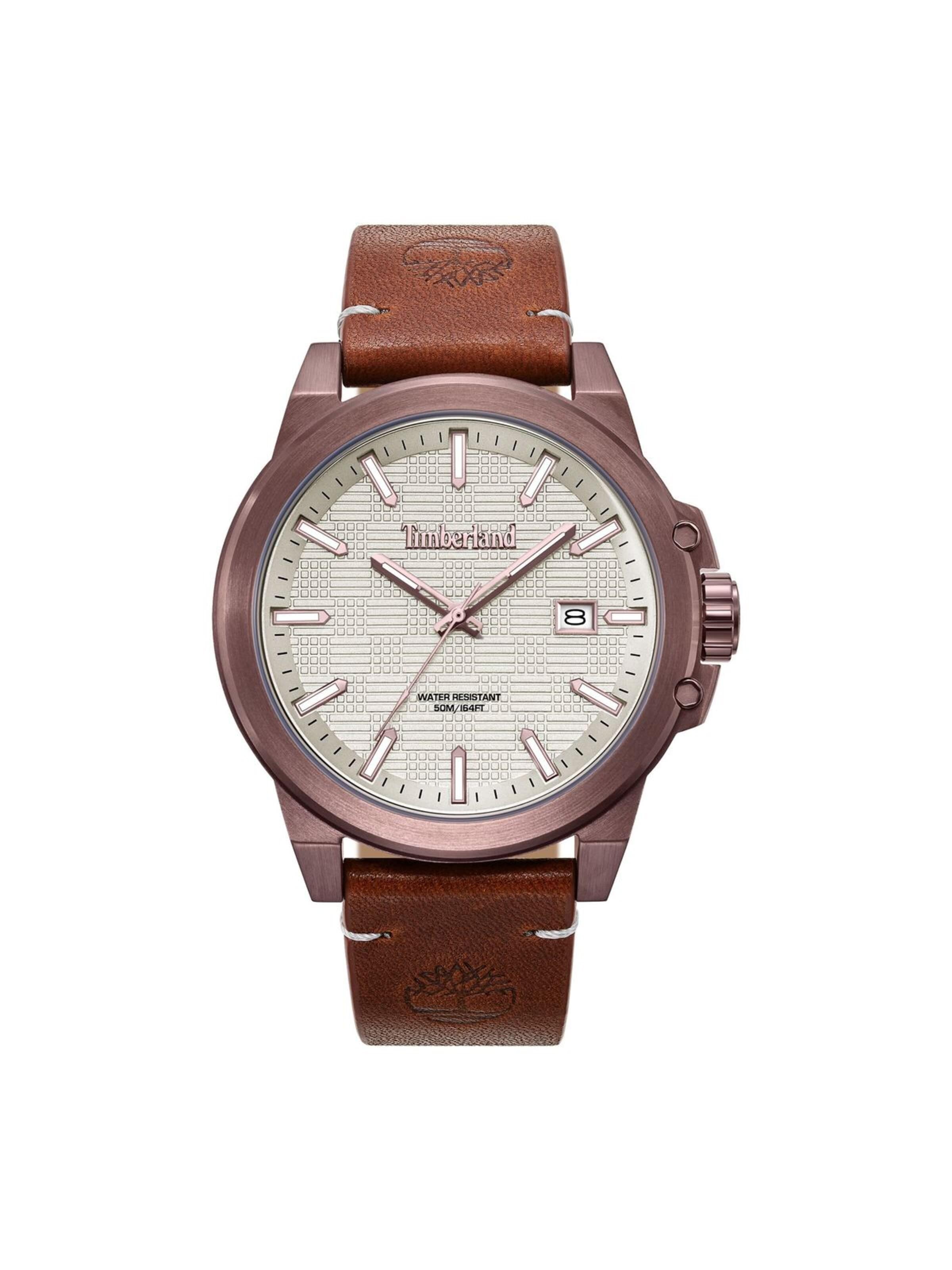 TIMBERLAND Analog Watch 'Mohegan' in Brown: front