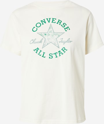 CONVERSE T-shirt 'CHUCK TAYLOR' i beige: framsida