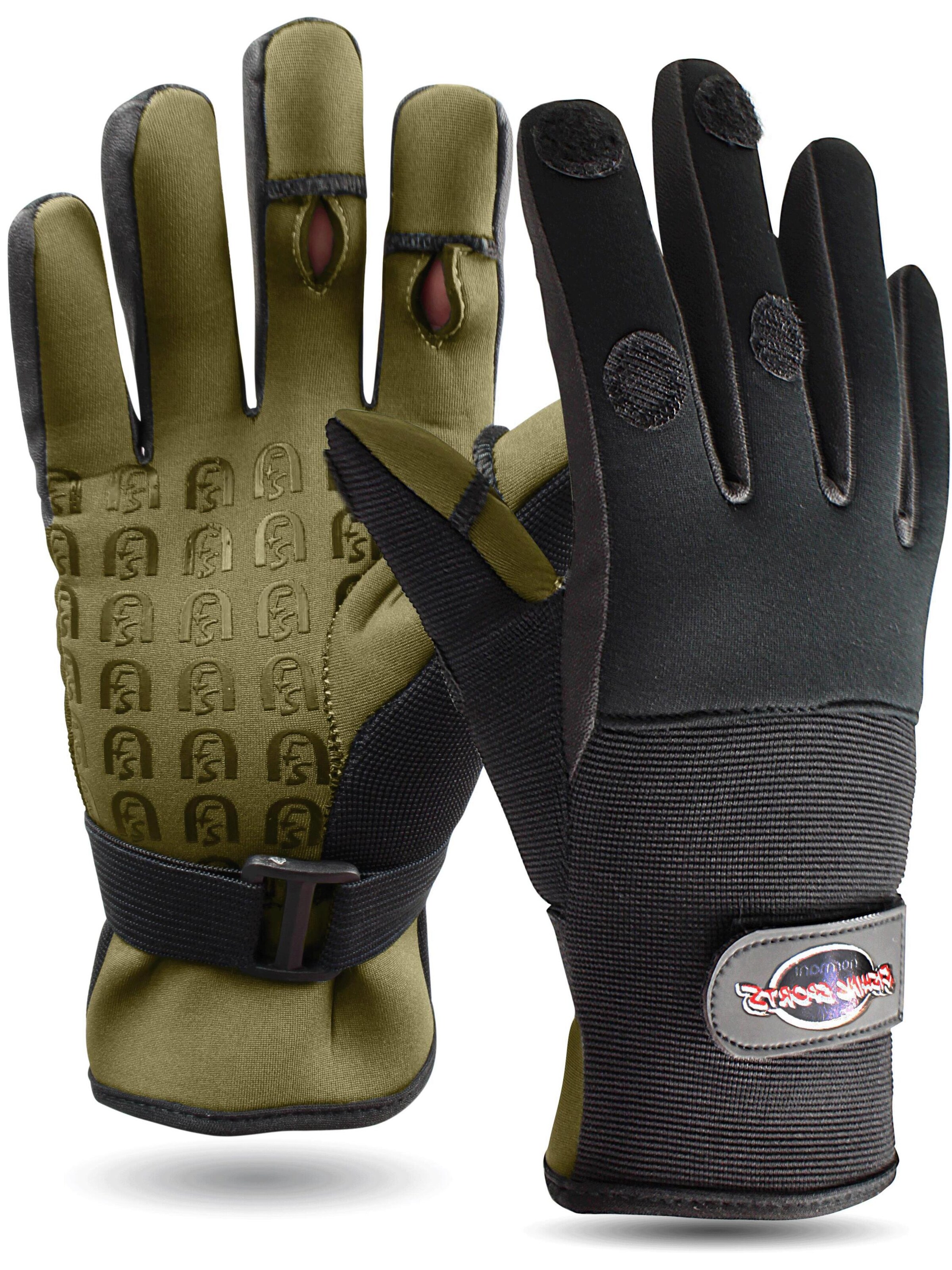 Gants de sport 'Catcher' normani en noir : devant