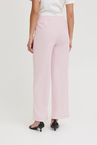 Wide Leg Pantalon 'IHKate' ICHI en rouge