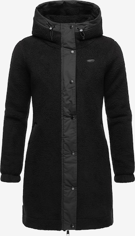 Ragwear Fleece jas 'Cousy' in Zwart: voorkant