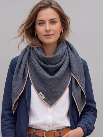 wundabaa Scarf 'Musselin' in Blue: front