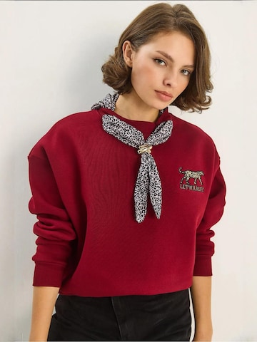 Bianco Lucci Sweatshirt in Red