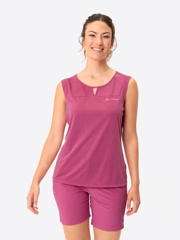 VAUDE Sports top 'Skomer' in Pink: front