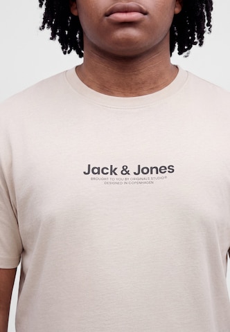 Jack & Jones Plus Majica 'JJVESTERBRO' | bež barva