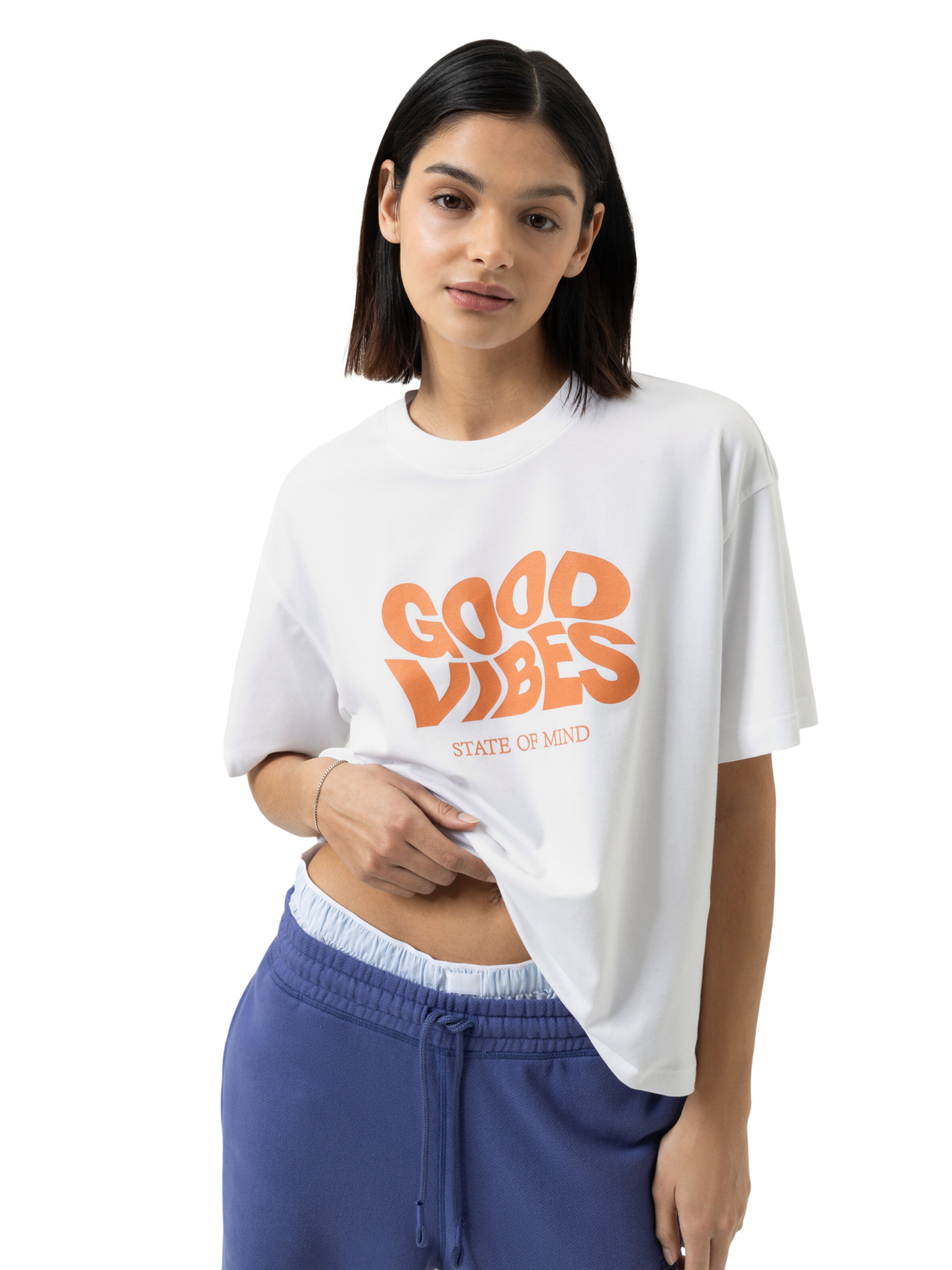 T-shirt 'Solid Love' Mey en blanc