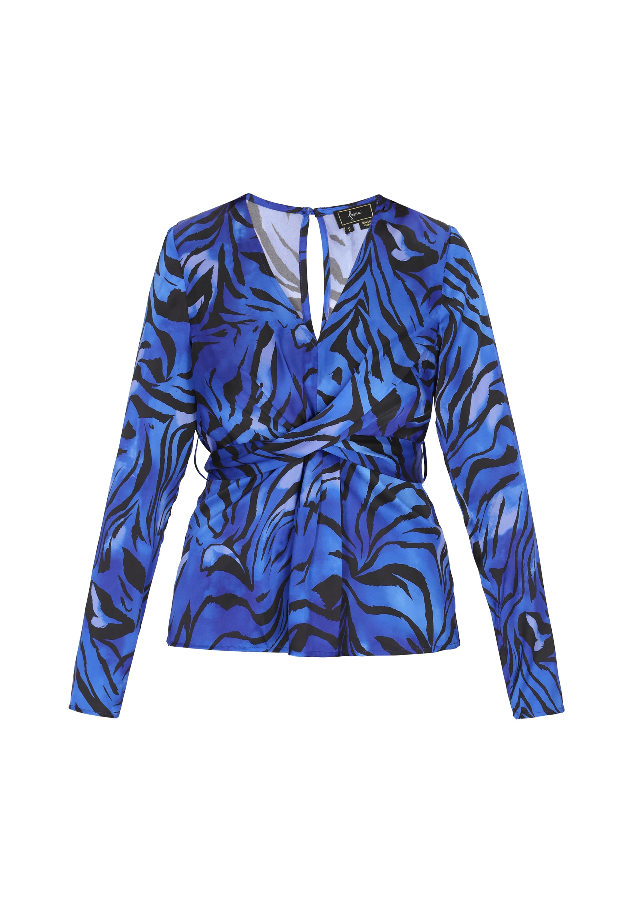 Chemisier faina en bleu : devant