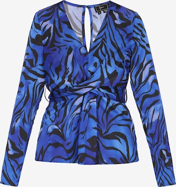 Chemisier faina en bleu : devant