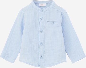 s.Oliver Regular fit Button Up Shirt in Blue: front