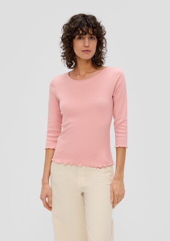 s.Oliver T-shirt i rosa: framsida