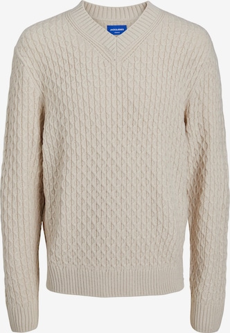 Pull-over 'Cosy' JACK & JONES en beige : devant