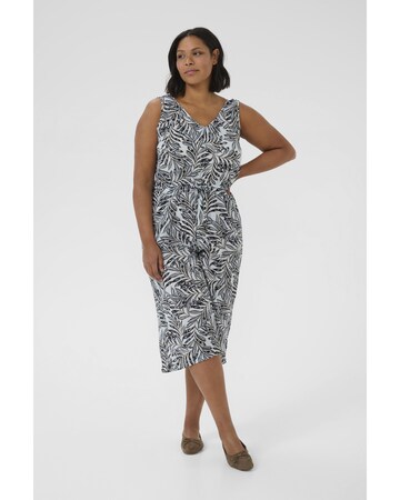 KAFFE CURVE Jumpsuit 'Isma Ami' in Blauw: voorkant