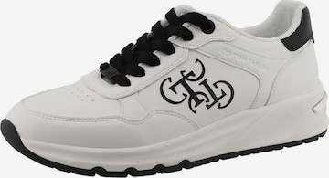 TOM TAILOR - Zapatillas deportivas bajas en blanco: frente