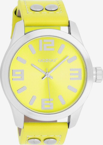 OOZOO Analog Watch in Yellow: front