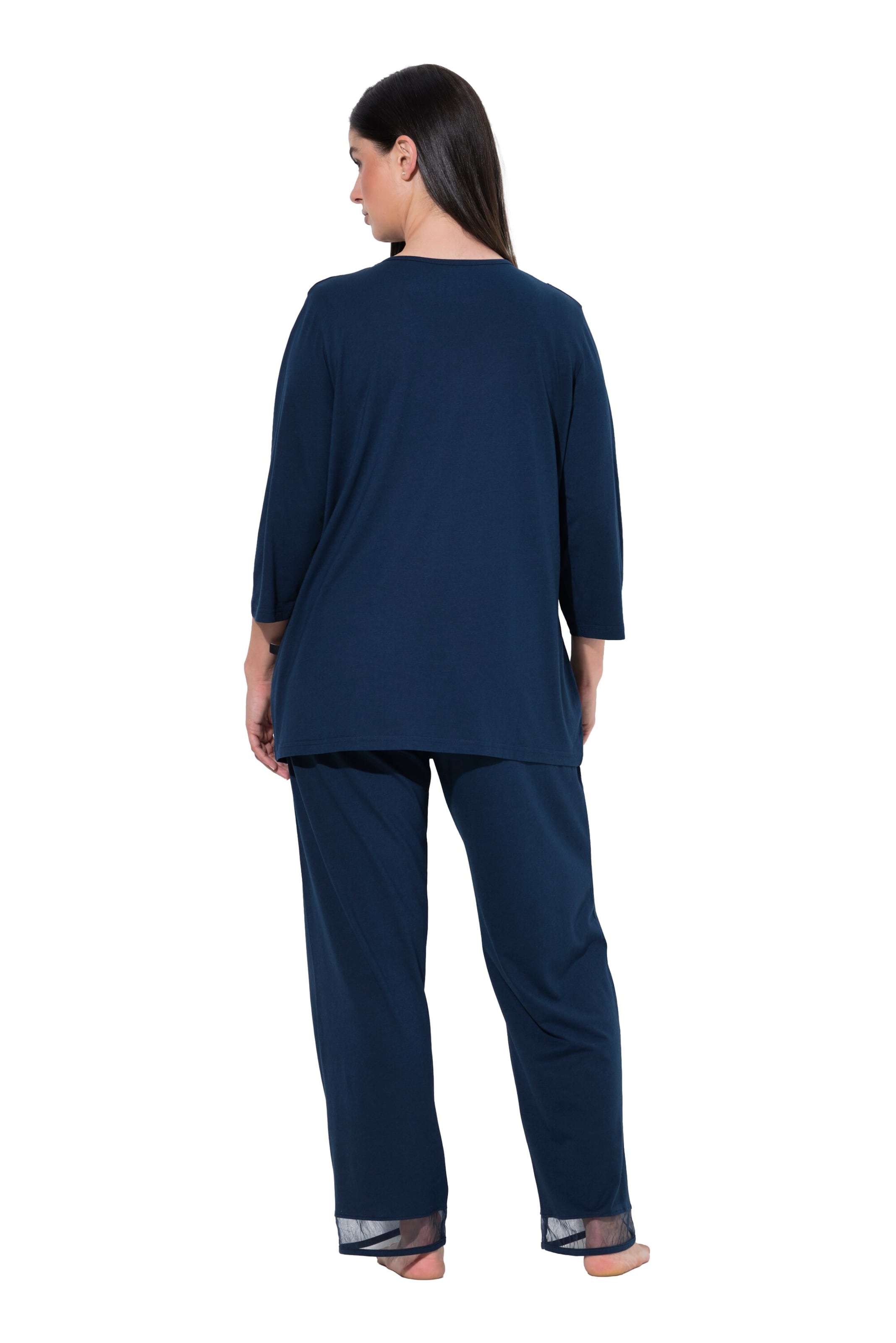 Ulla Popken Pyjama in Blauw