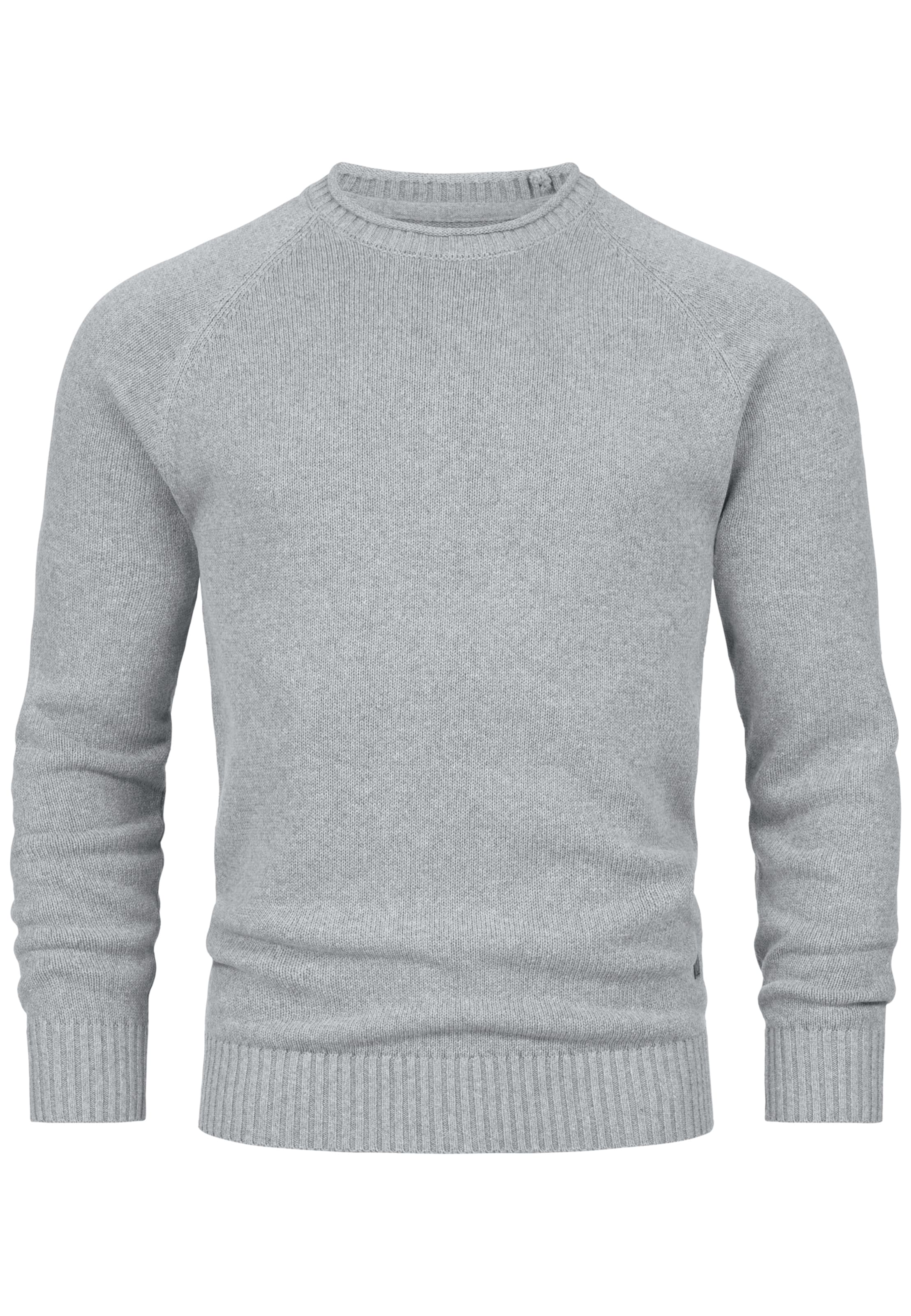 INDICODE JEANS Sweater 'Massum' in Grey: front