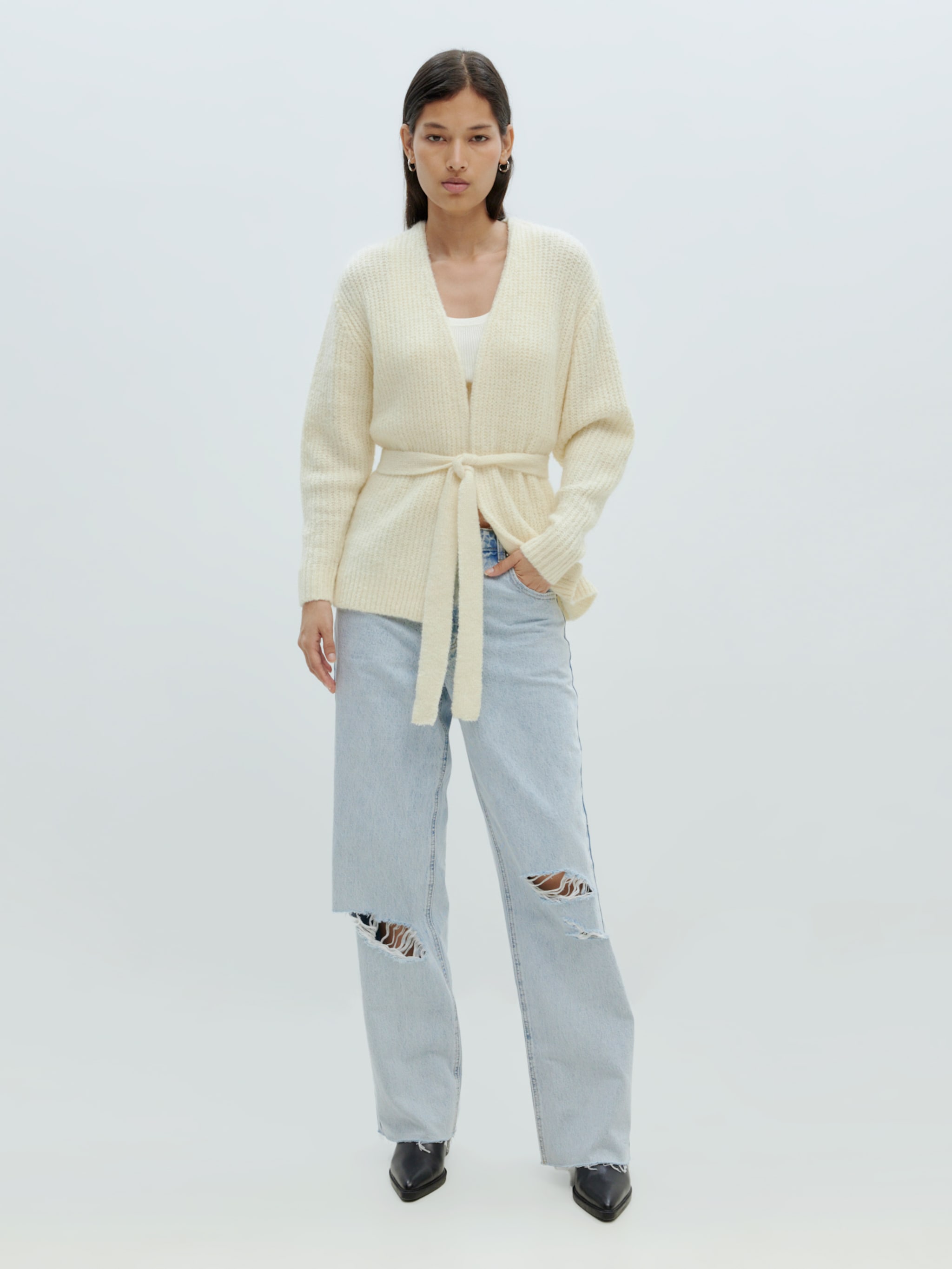 EDITED Produits Cardigan 'Annika' blanc