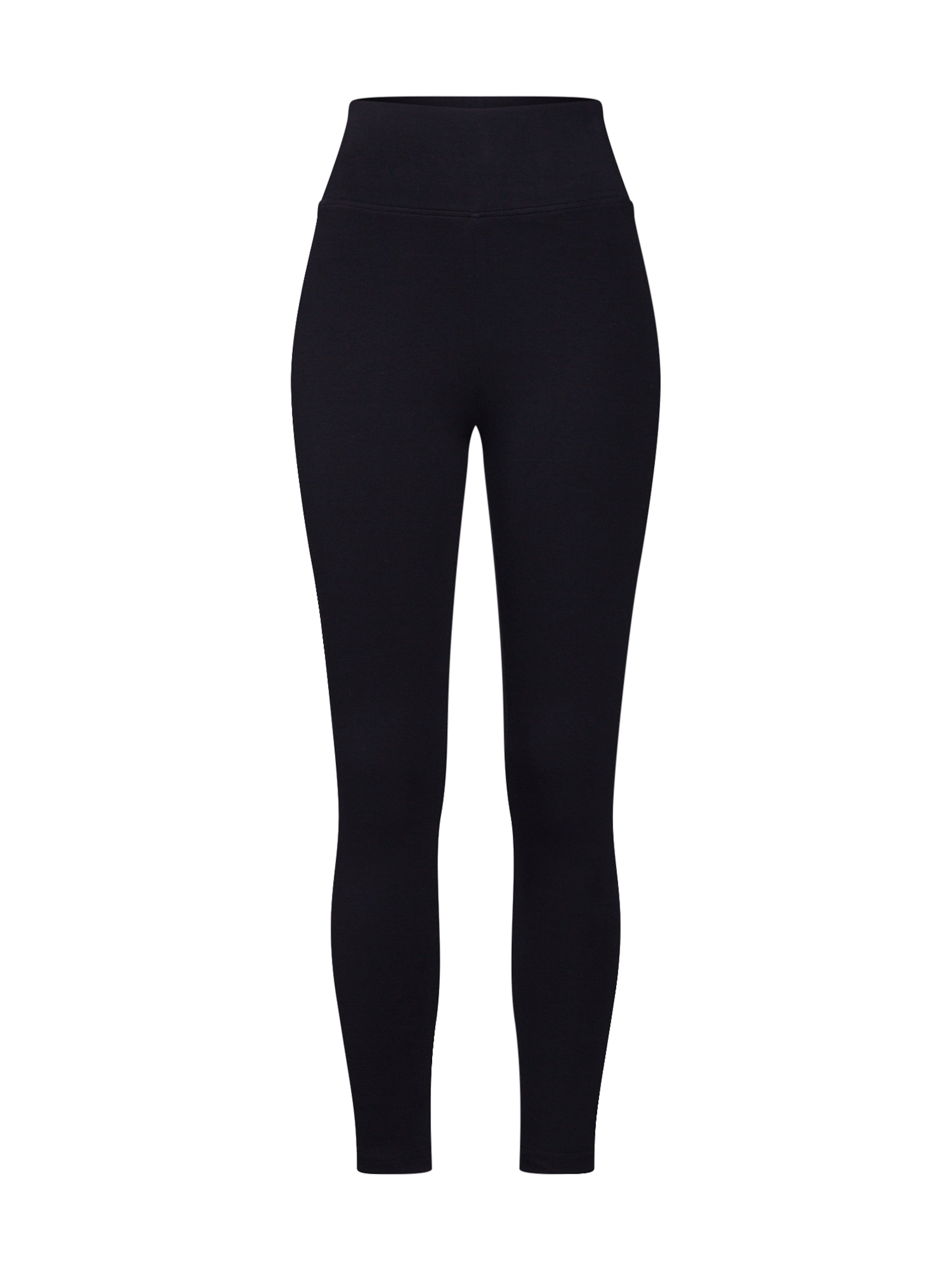 Urban Classics Skinny Leggings in Black: front