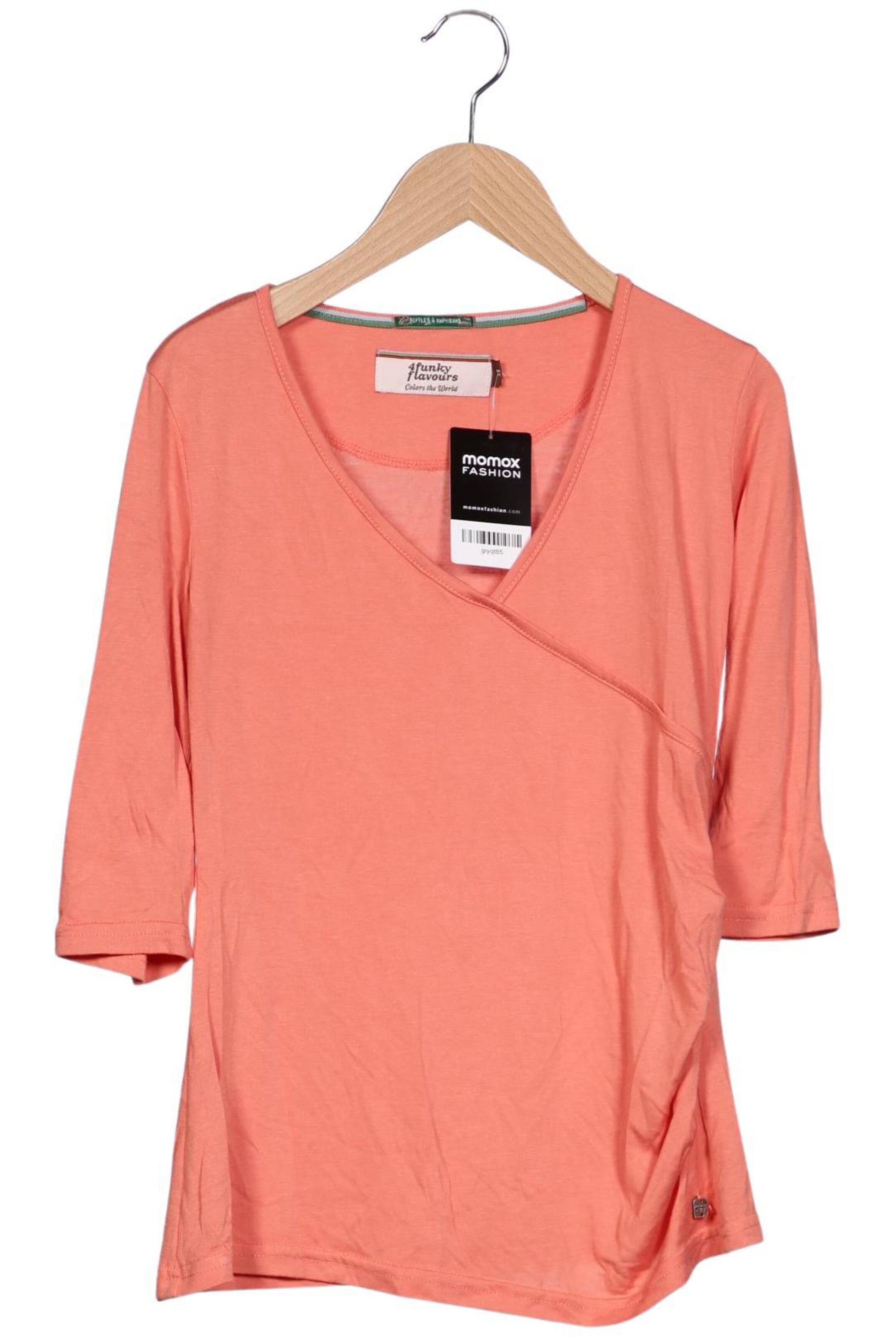4funkyflavours Langarmshirt XS in Orange: Vorderseite