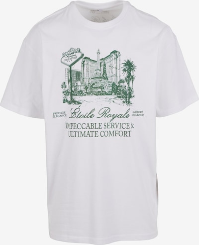 Mister Tee Koszulka 'Etoile Royale' w rozmiarze XXXL w kolorze ciemnozielony / białym, Podgląd produktu