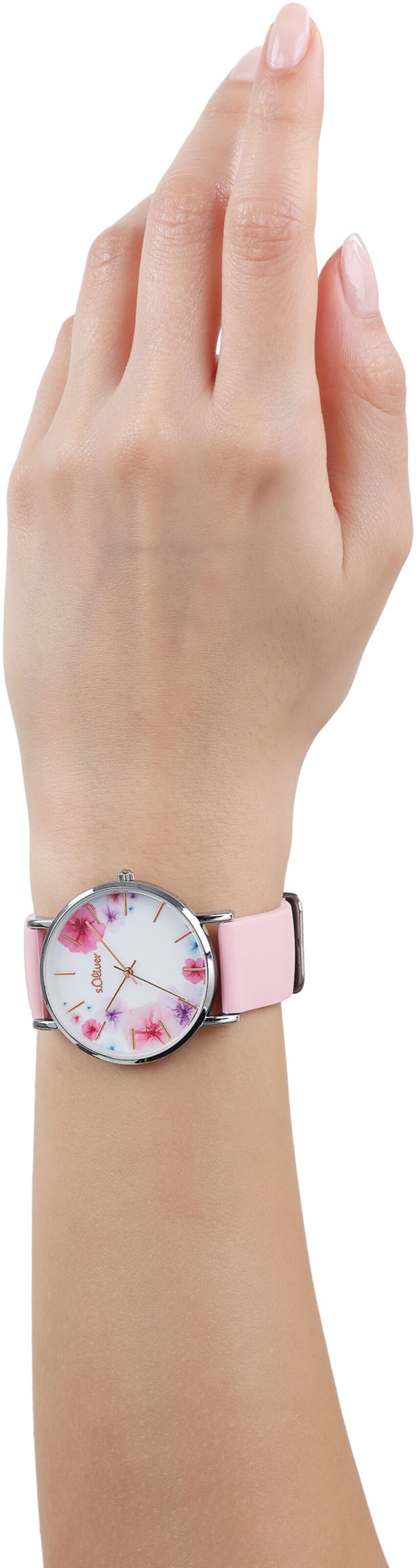 s.Oliver Analog Watch in Pink