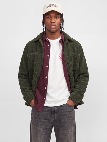 JACK & JONES Comfort fit Between-season jacket 'JORBLEECKER' in Green: front