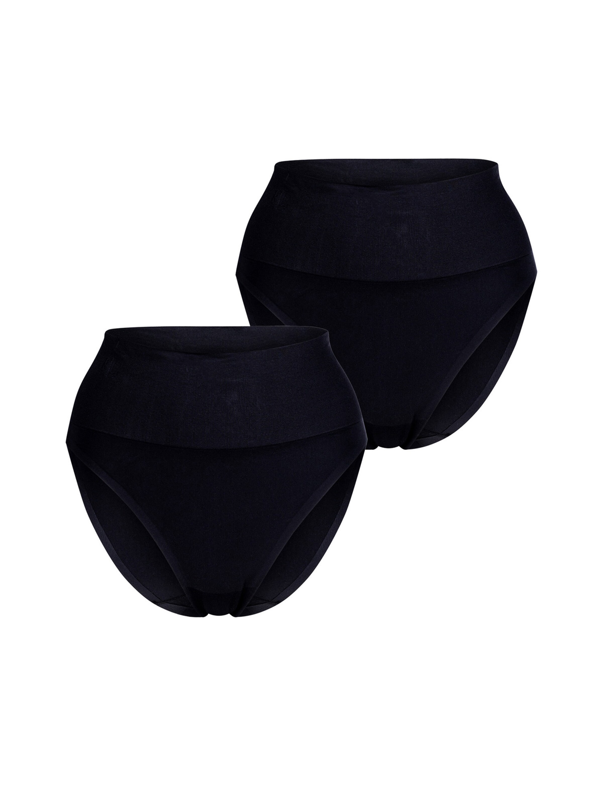 Lauren Ralph Lauren Slip ' High Cut Brief - Luxe Smoothing ' in Black: front