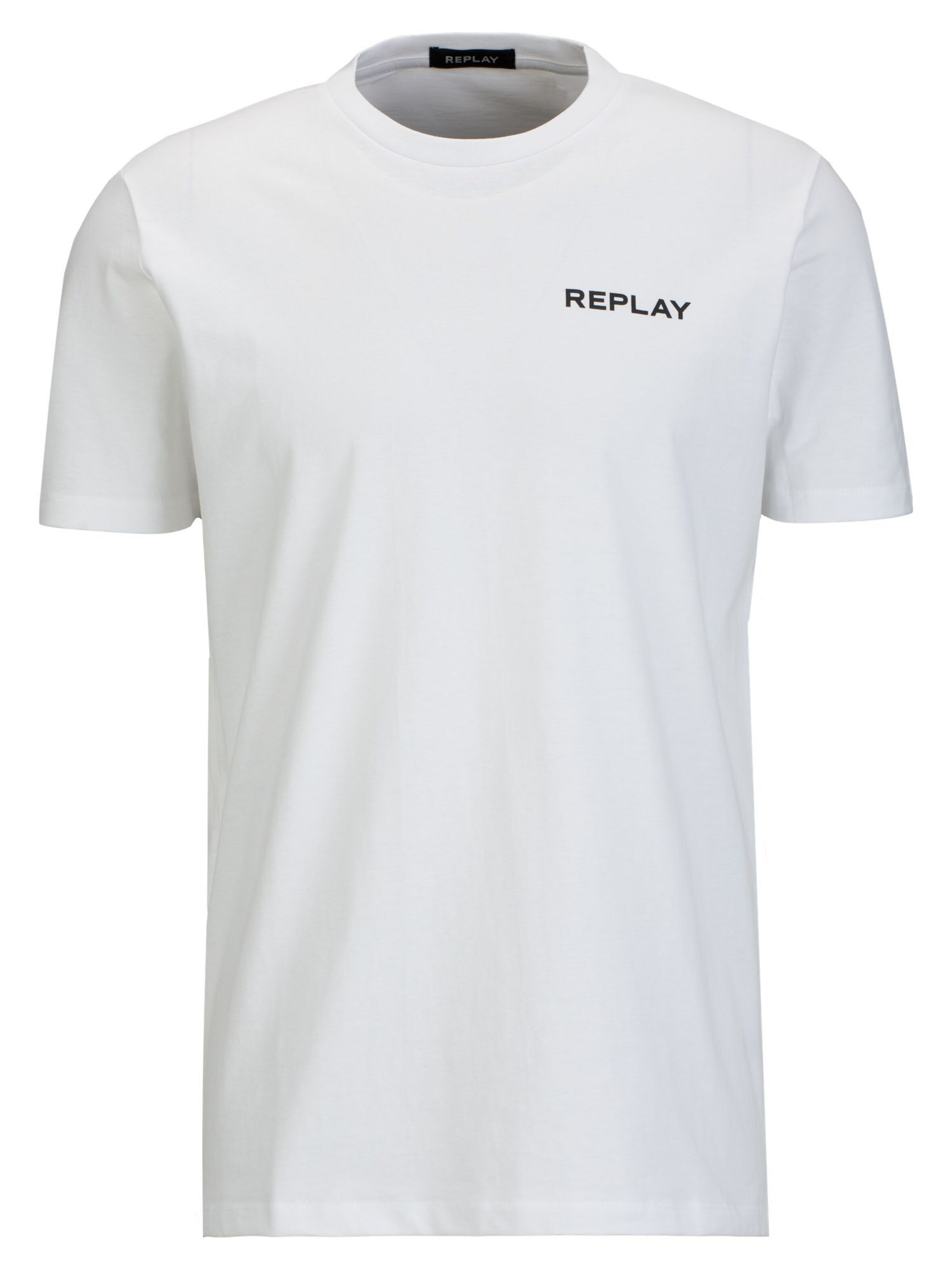 T-Shirt 'Piece' REPLAY en blanc : devant