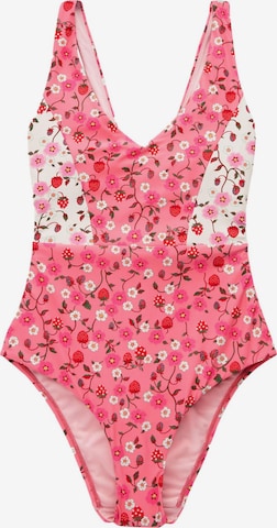 Next Kolmio Uimapuku värissä vaaleanpunainen: etupuoli