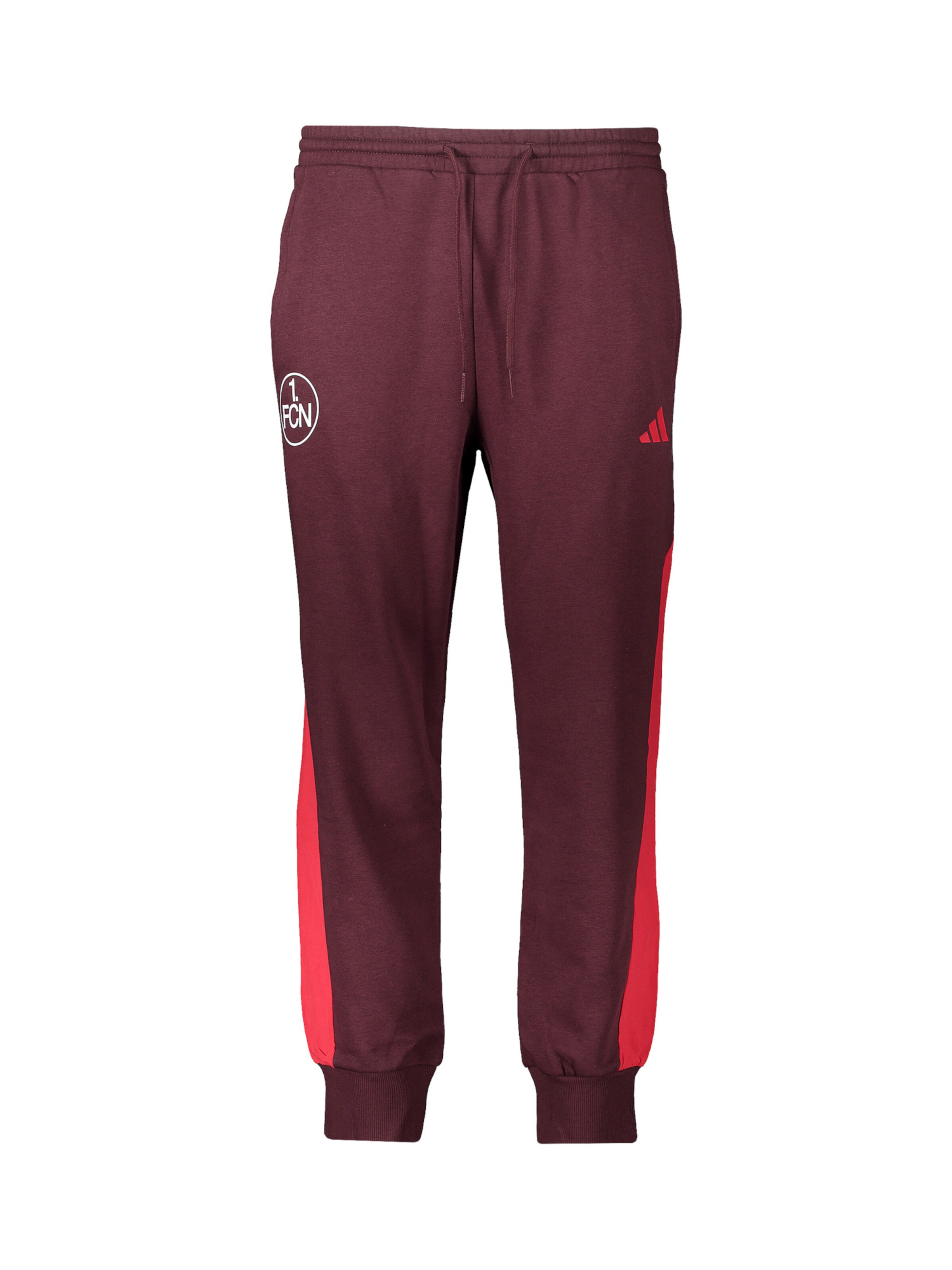 ADIDAS PERFORMANCE Slimfit Sporthose '1. FC Nürnberg' in Rot: Vorderseite