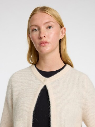 SELECTED FEMME Knit Cardigan 'SLFSIA' in Beige