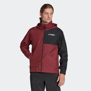 Veste outdoor ADIDAS TERREX en rouge : devant